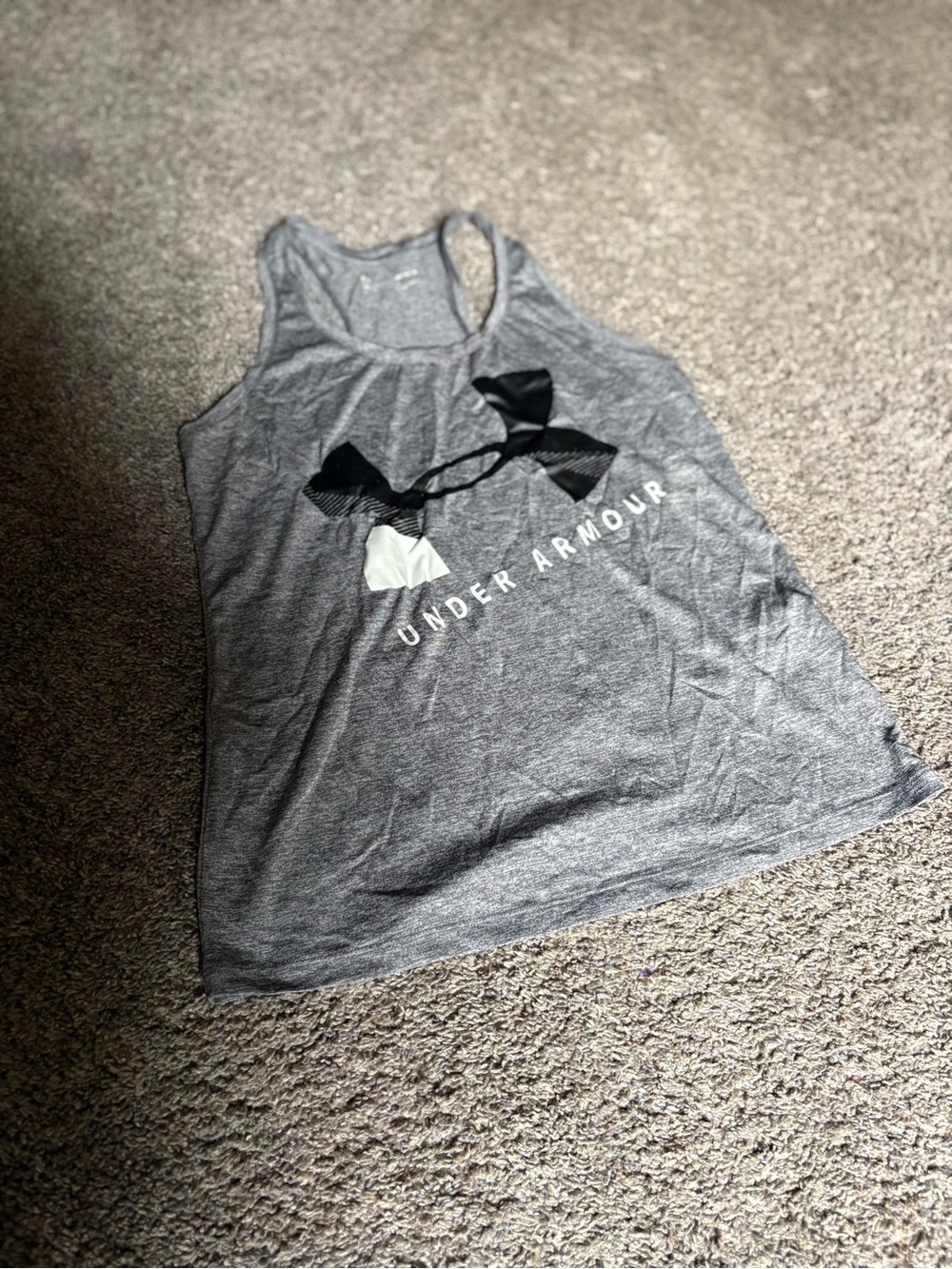 Under Armour Gray Logo Racerback Training Tank